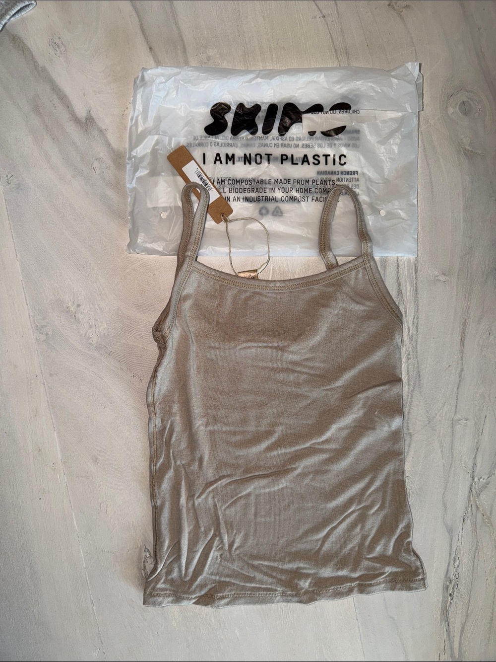 NWT SKIMS Sleep Tank - Taupe